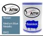 Preview: Nissan, Medium Blue Metallic, BW2: 500ml Lackdose, von ATW Autoteile West.